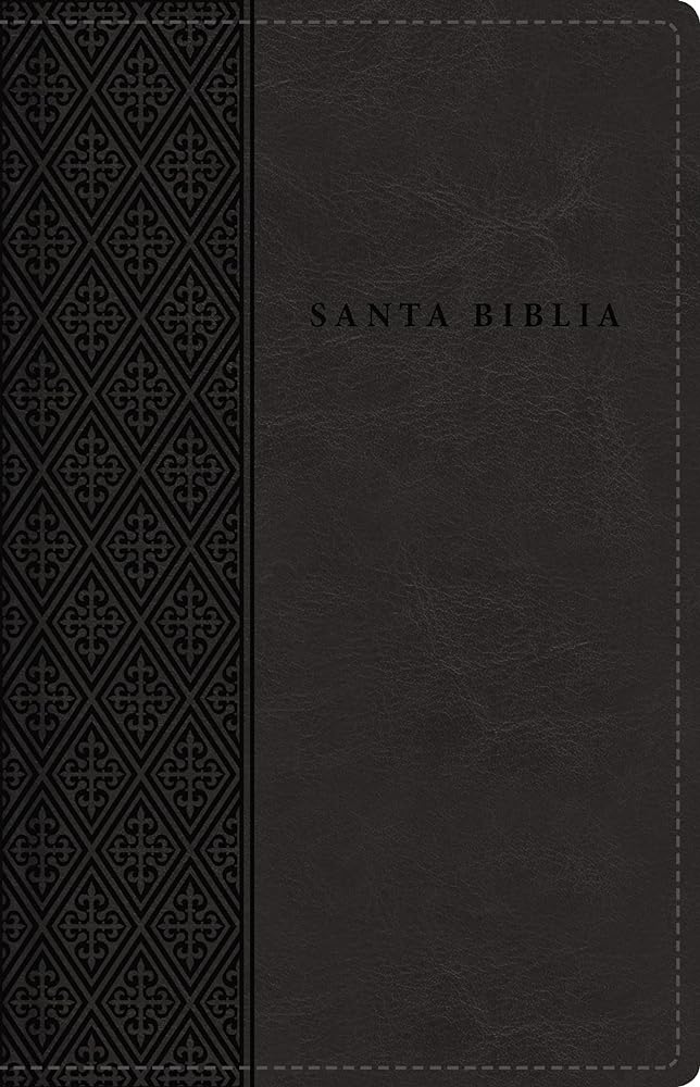RVR60 Santa Biblia, Letra Grande, Tamaño Compacto, Leathersoft, Negro, Edición Letra Roja, con Índice y Cierre (Spanish Edition)